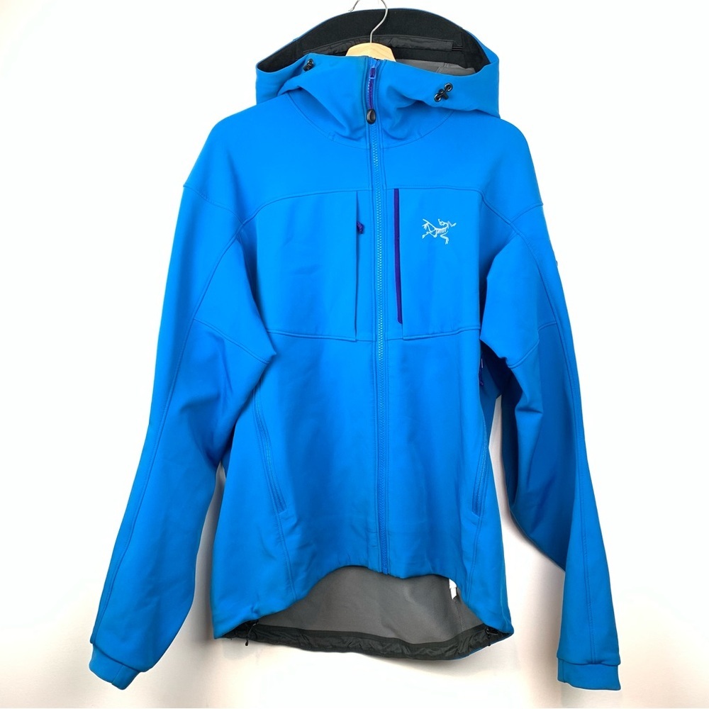 Arcteryx Jacket Coat Gamma MX Hooded Sz Large Men’s Blue Pockets Arc’teryx